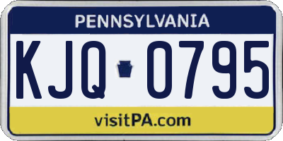 PA license plate KJQ0795