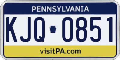 PA license plate KJQ0851