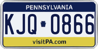 PA license plate KJQ0866