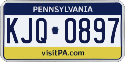 PA license plate KJQ0897