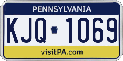 PA license plate KJQ1069