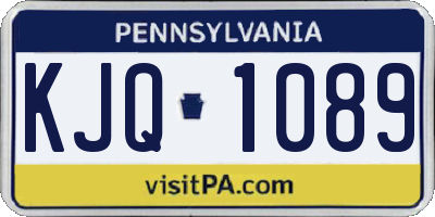 PA license plate KJQ1089