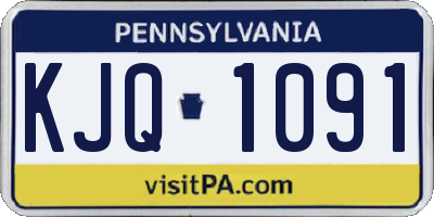 PA license plate KJQ1091
