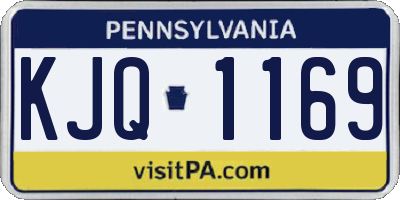 PA license plate KJQ1169