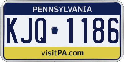 PA license plate KJQ1186