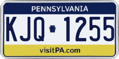 PA license plate KJQ1255