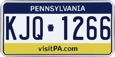 PA license plate KJQ1266