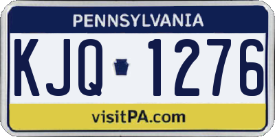 PA license plate KJQ1276