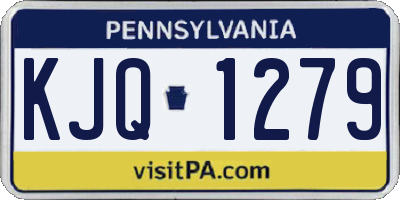 PA license plate KJQ1279