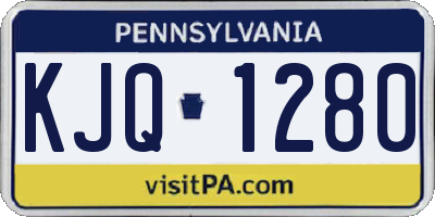 PA license plate KJQ1280