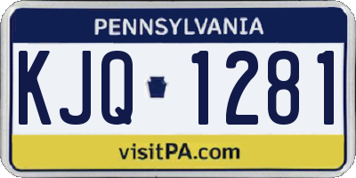 PA license plate KJQ1281