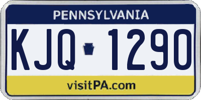 PA license plate KJQ1290
