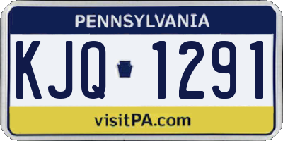 PA license plate KJQ1291
