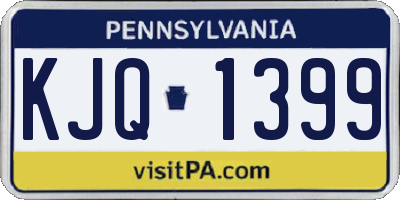 PA license plate KJQ1399