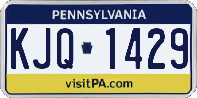 PA license plate KJQ1429
