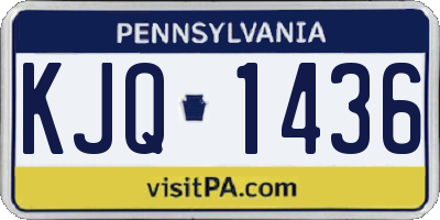 PA license plate KJQ1436