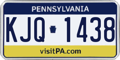 PA license plate KJQ1438