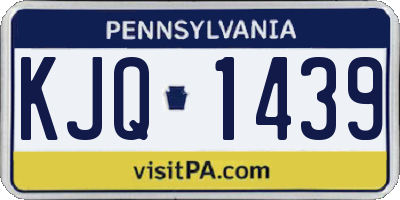 PA license plate KJQ1439