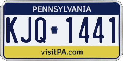 PA license plate KJQ1441