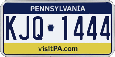 PA license plate KJQ1444