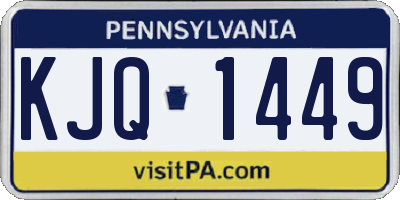 PA license plate KJQ1449