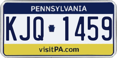 PA license plate KJQ1459