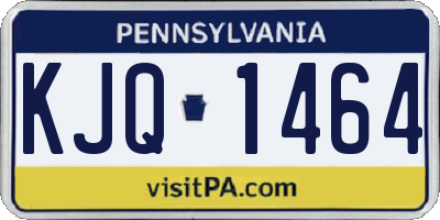 PA license plate KJQ1464
