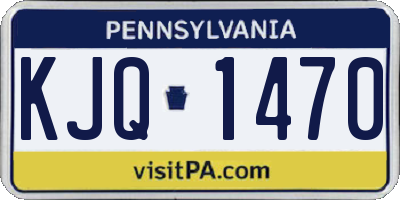 PA license plate KJQ1470