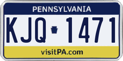PA license plate KJQ1471