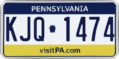 PA license plate KJQ1474