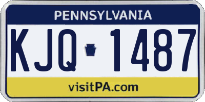 PA license plate KJQ1487