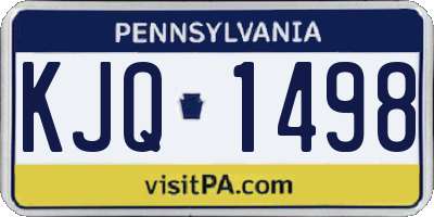 PA license plate KJQ1498