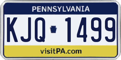 PA license plate KJQ1499