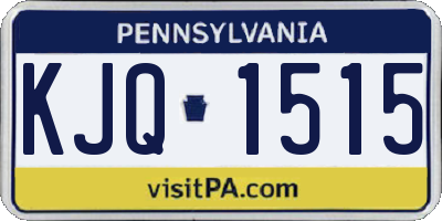 PA license plate KJQ1515