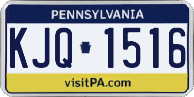 PA license plate KJQ1516