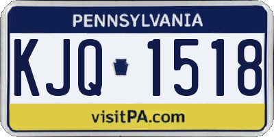 PA license plate KJQ1518