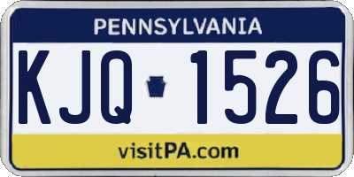 PA license plate KJQ1526