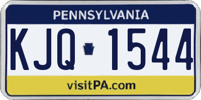 PA license plate KJQ1544