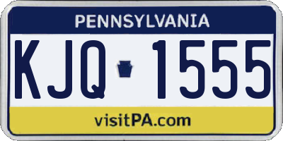 PA license plate KJQ1555