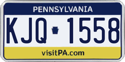 PA license plate KJQ1558