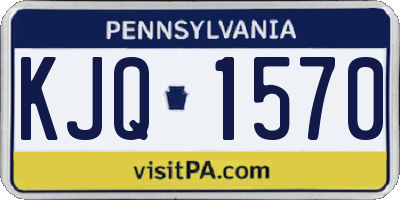 PA license plate KJQ1570