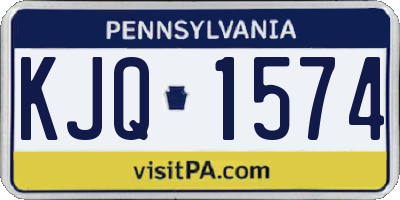 PA license plate KJQ1574