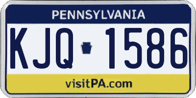 PA license plate KJQ1586