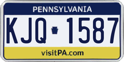 PA license plate KJQ1587