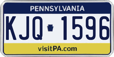 PA license plate KJQ1596
