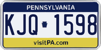 PA license plate KJQ1598