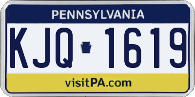 PA license plate KJQ1619