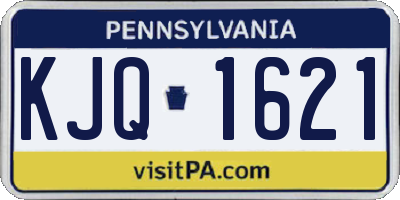 PA license plate KJQ1621