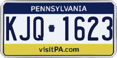 PA license plate KJQ1623