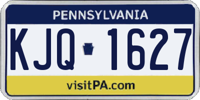 PA license plate KJQ1627